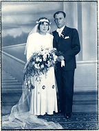 svatební fotografie Antonín Světlík a Anna Světlíková roz. Illiková 9. 8. 1936