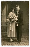 svatební fotografie Vilém Lev Maiwaelder a Anežka Lucie Kyjovská. 10. 11. 1934